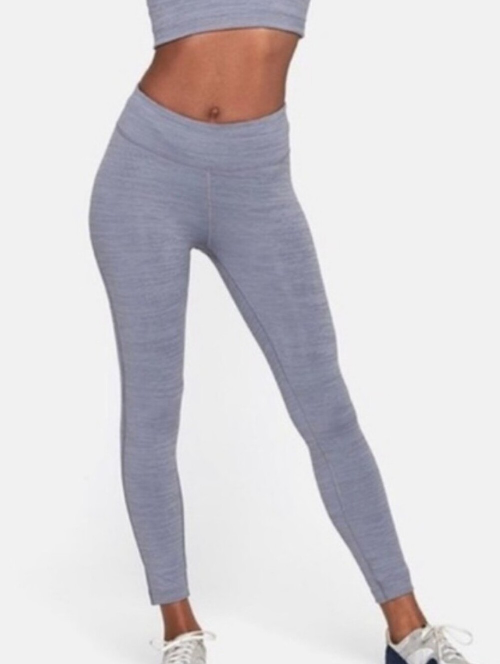 Outdoor Voices Gray Marled High-Rise Leggings S